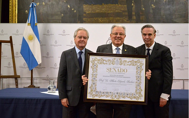 Senate honored Prof. Dr. Alberto Barbieri, rector of the University of Buenos Aires